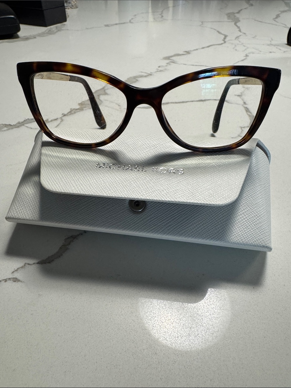 Dolce & Gabbana Brown Tortoise Cat Eye Glasses- prescription lenses with MK case